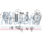 Compresseur De Clim Pour Nissan Pathfinder III 92600ZP80A 92600ZP80B 92600ZT00A