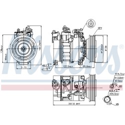 Compresseur De Clim Pour Fiat Alfa Romeo Lancia Kappa 71721731 71721732 71721763