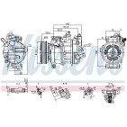 Compresseur De Clim Pour VW Audi Seat Skoda 3Q0816803B 3Q0816803 3Q0816803E