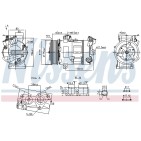 Compresseur De Clim Pour Renault Opel Fiat Nissan 4431984 4407439 9260000Q0B