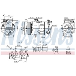 Compresseur De Clim Pour Renault Opel Fiat Nissan 4431984 4407439 9260000Q0B