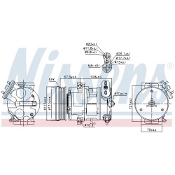 Compresseur De Clim Pour Opel Corsa D E Vauxhall CorsaI (D) Corsavan