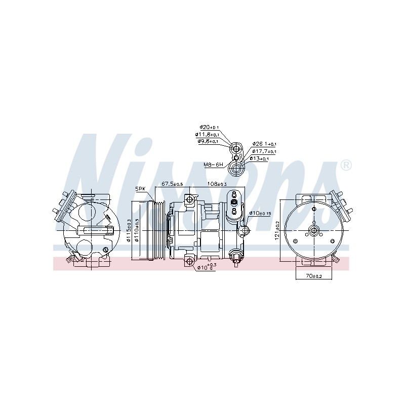 Compresseur De Clim Pour Opel Corsa D E Vauxhall CorsaI (D) Corsavan