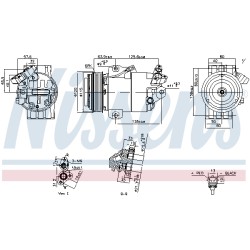 Compresseur De Clim Pour Renault Koleos I 926007877R 92600JY02A