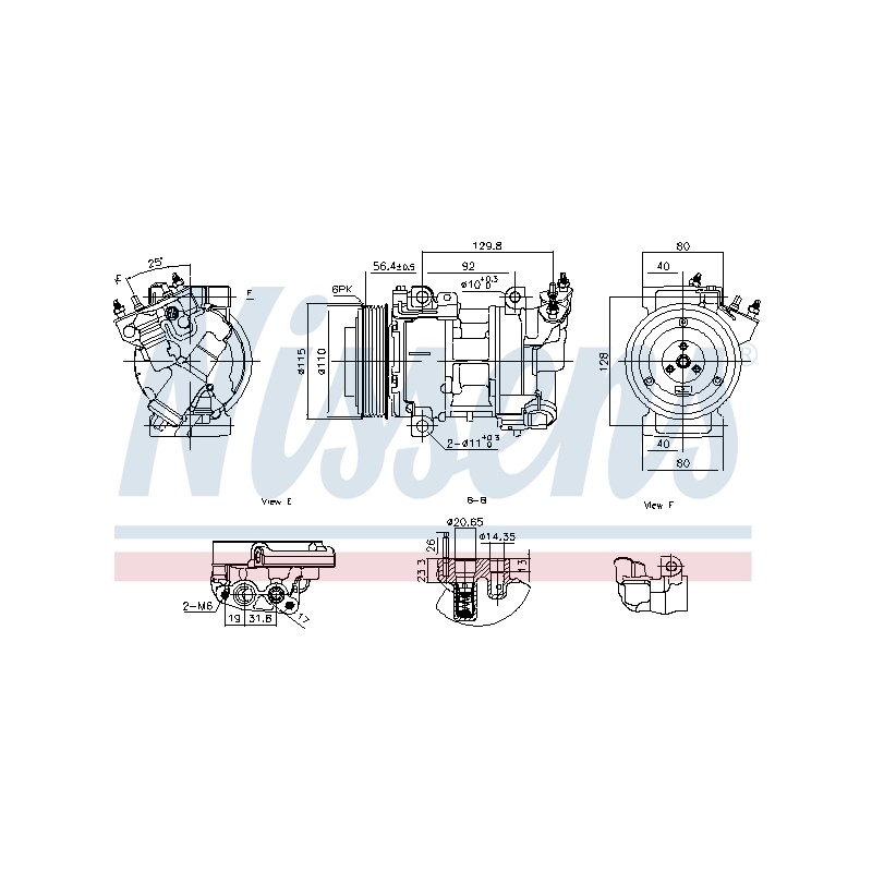 Compresseur De Clim Pour Peugeot Citroën DS 1611179980 9801764380 9802875780