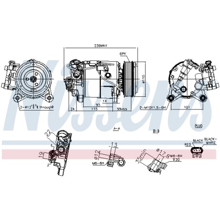 Compresseur De Clim Pour BMW 6 G32 7 G11, G12 X1 Van X2 X3 X4 X5 Mini Mini