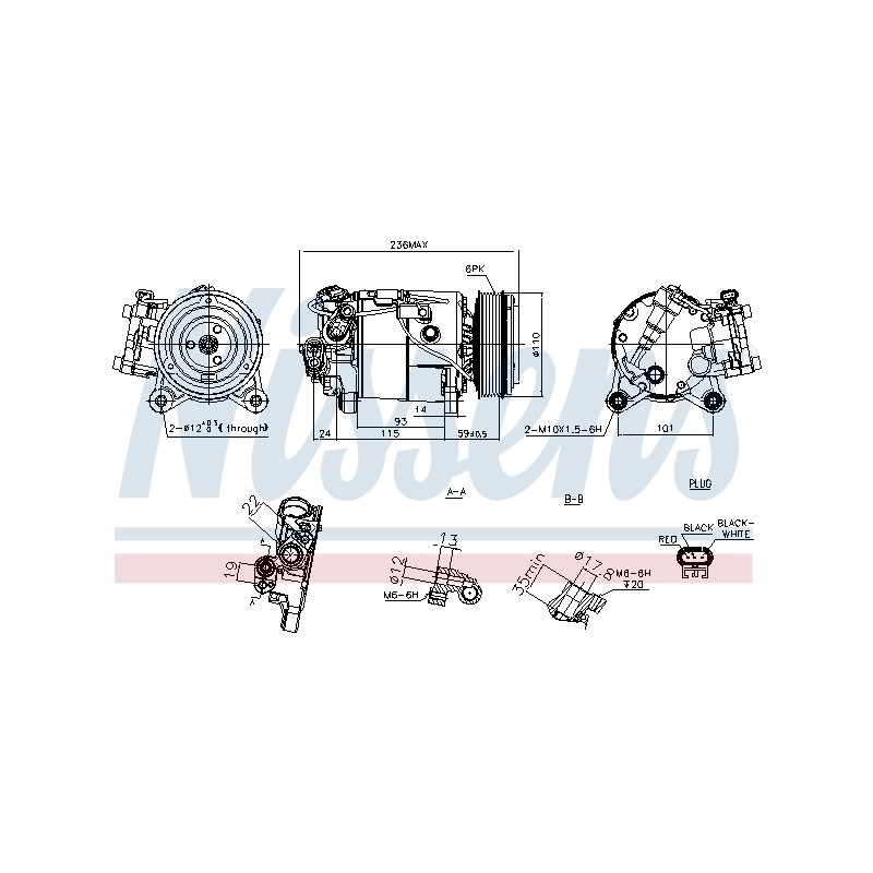 Compresseur De Clim Pour BMW 6 G32 7 G11, G12 X1 Van X2 X3 X4 X5 Mini Mini