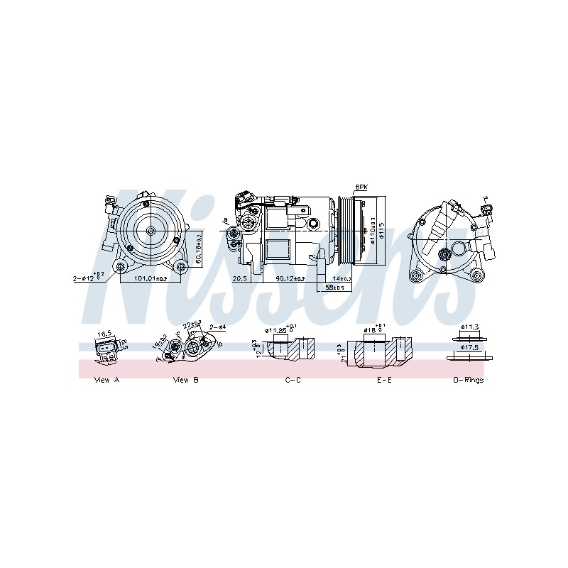 Compresseur De Clim Pour BMW Série 1 F70 2 F45 F46 U06 X1 Van X2 Mini Mini