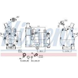 Compresseur De Clim Pour Peugeot 208 II Opel Fiat Citroën 9831370080 9840056680