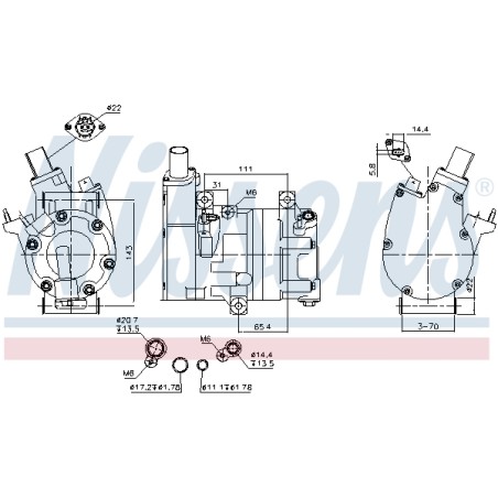 Compresseur De Clim Pour Peugeot 208 II Opel Fiat Citroën 9831370080 9840056680