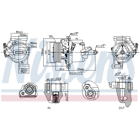 Compresseur De Clim Pour Renault Twingo III Smart Forfour Fortwo