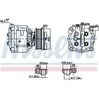 Compresseur De Clim Pour Opel Adam Chevrolet Vauxhall 1618433 42623009 39060685