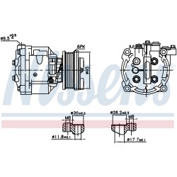 Compresseur De Clim Pour Opel Adam Chevrolet Vauxhall 1618433 42623009 39060685