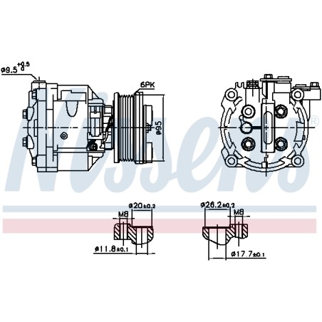 Compresseur De Clim Pour Opel Adam Chevrolet Vauxhall 1618433 42623009 39060685