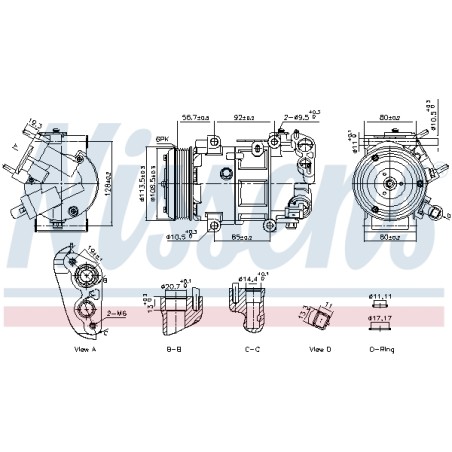 Compresseur De Clim Pour Peugeot 208 II Opel Citroën DS 1638946180 9829934580