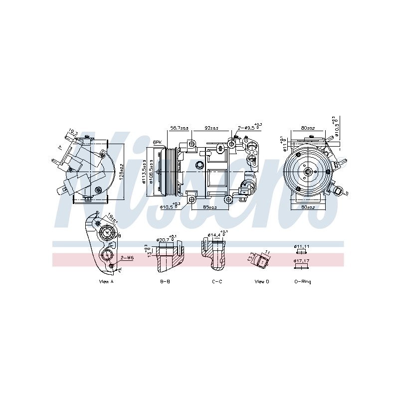 Compresseur De Clim Pour Peugeot 208 II Opel Citroën DS 1638946180 9829934580