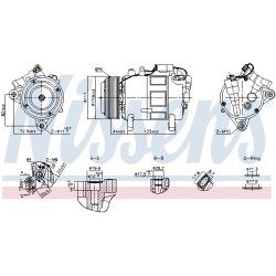 Compresseur De Clim Pour BMW Série 1 F40 F70 2 F44 F45 F46 U06 X1 Van X2 Mini