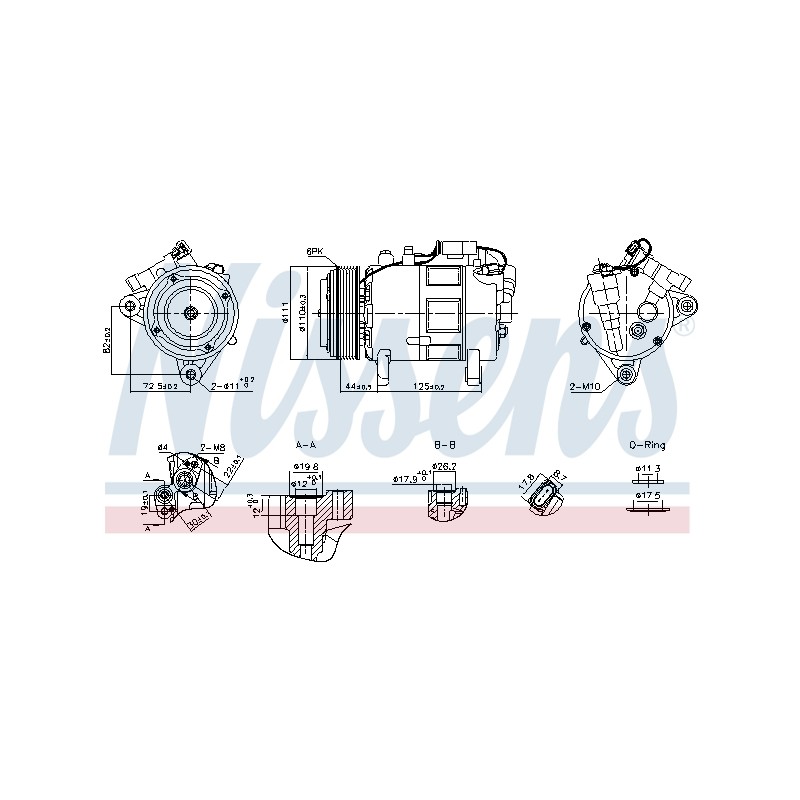 Compresseur De Clim Pour BMW Série 1 F40 F70 2 F44 F45 F46 U06 X1 Van X2 Mini