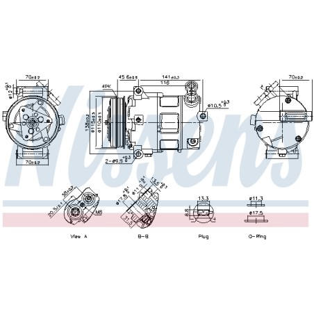 Compresseur De Clim Pour Fiat Ducato 5801859861 5802212928 71796979 71796981