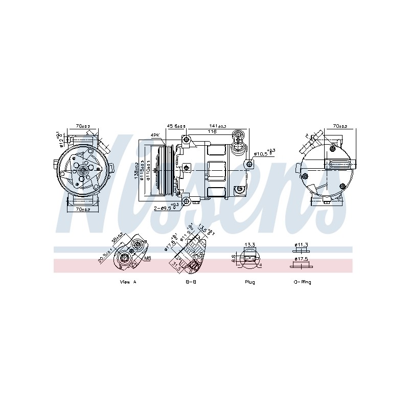 Compresseur De Clim Pour Fiat Ducato 5801859861 5802212928 71796979 71796981