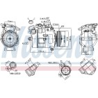 Compresseur De Clim Pour BMW Série 3 E90 E91 E92 5 E60 E61 F07 64526917859