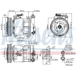 Compresseur De Clim Pour Fiat Alfa Romeo Lancia 60610275 60629417 60653652