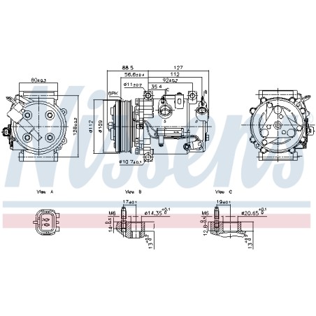 Compresseur De Clim Pour Peugeot 208 II Opel Citroën Jeep 9827596080 1666721980