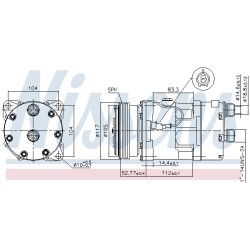 Compresseur De Clim Pour Peugeot Boxer Fiat Citroën 514470100 71721758 6453.G5