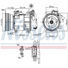 Compresseur De Clim Pour Renault Clio II Duster Logan Express I Sandero Dacia