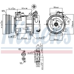 Compresseur De Clim Pour Renault Clio II Duster Logan Express I Sandero Dacia