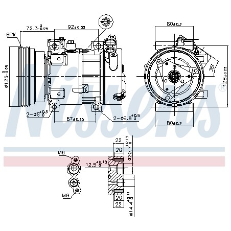 Compresseur De Clim Pour Renault Clio II Duster Logan Express I Sandero Dacia