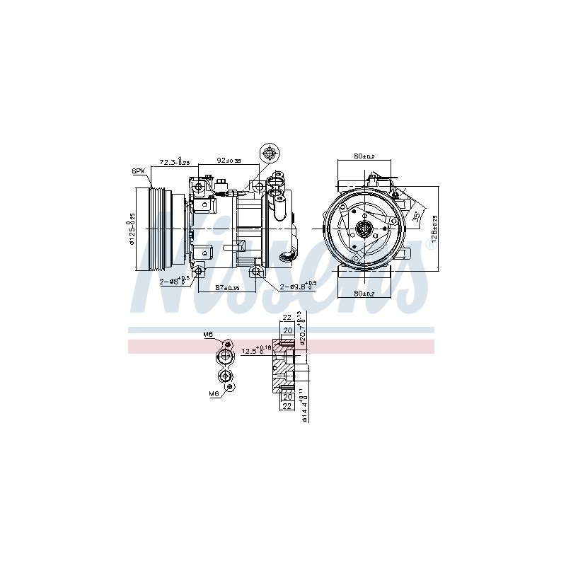 Compresseur De Clim Pour Renault Clio II Duster Logan Express I Sandero Dacia