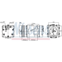Compresseur De Clim Pour Renault Master II Opel Nissan Renault Trucks 7711135948