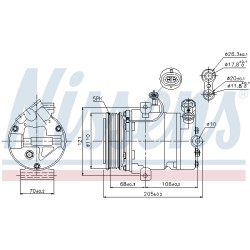 Compresseur De Clim Pour Opel Astra G Corsa C Vauxhall Corsa (C) Corsavan -