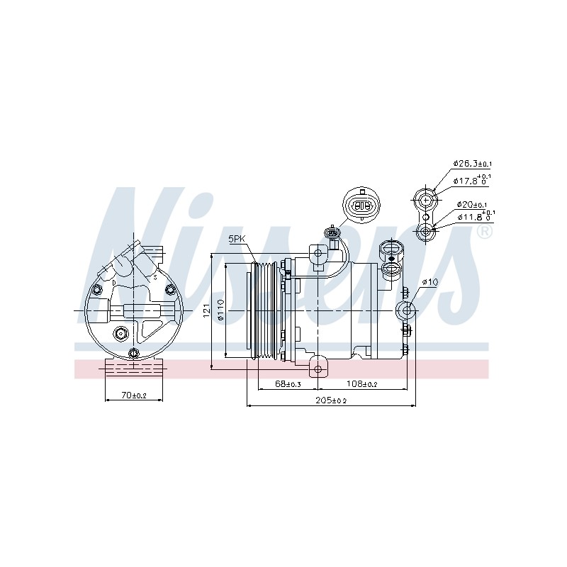 Compresseur De Clim Pour Opel Astra G Corsa C Vauxhall Corsa (C) Corsavan -