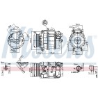 Compresseur De Clim Pour Opel Corsa D E Vauxhall CorsaI (D) Corsa MK IV (E)