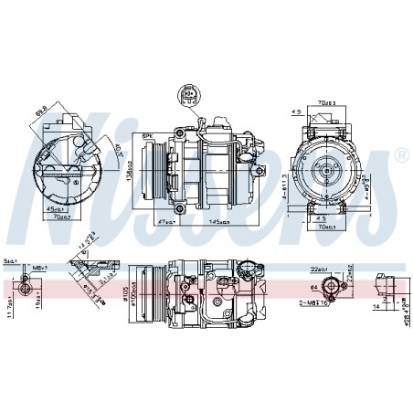 Compresseur De Clim Pour Opel Corsa D E Vauxhall CorsaI (D) Corsa MK IV (E)