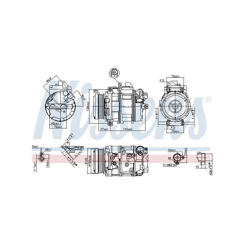 Compresseur De Clim Pour Opel Corsa D E Vauxhall CorsaI (D) Corsa MK IV (E)