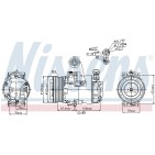 Compresseur De Clim Pour Opel Astra H Zafira B Family Vauxhall Zafira (B)