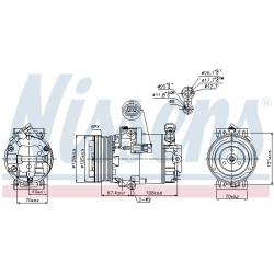 Compresseur De Clim Pour Opel Astra H Zafira B Family Vauxhall Zafira (B)