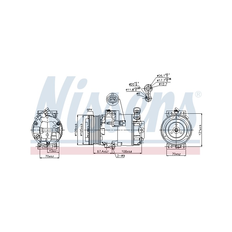 Compresseur De Clim Pour Opel Astra H Zafira B Family Vauxhall Zafira (B)