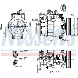 Compresseur De Clim Pour Audi A4 A5 Q5 8E0260805AJ 8K0260805C 8T0260805G