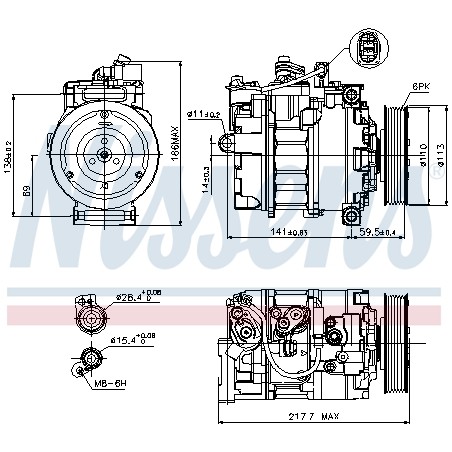 Compresseur De Clim Pour Audi A4 A5 Q5 8E0260805AJ 8K0260805C 8T0260805G