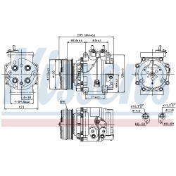 Compresseur De Clim Pour Honda City Jazz II 38810-RME-A01 38810-RME-A02
