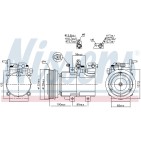 Compresseur De Clim Pour Hyundai Highway Van Santa Fé I I/SUV Sonata IV Trajet