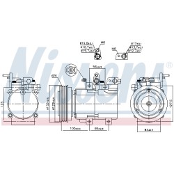 Compresseur De Clim Pour Hyundai Highway Van Santa Fé I I/SUV Sonata IV Trajet