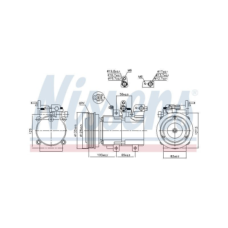 Compresseur De Clim Pour Hyundai Highway Van Santa Fé I I/SUV Sonata IV Trajet