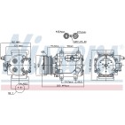 Compresseur De Clim Pour Jaguar S-Type XR850847 XR89202 XW4H19D623CB