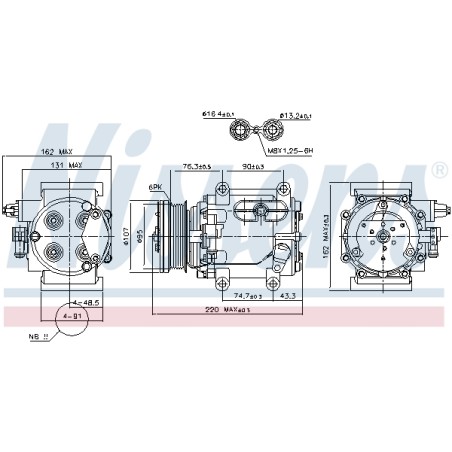 Compresseur De Clim Pour Jaguar S-Type XR850847 XR89202 XW4H19D623CB