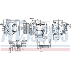 Compresseur De Clim Pour Ford Cougar Fiesta IV V Fusion KA Mondeo II 1141327